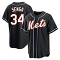 Odoa NY.Mets #34 Kodai Senga Player Black Fashion Out Game Stitched Jerseys