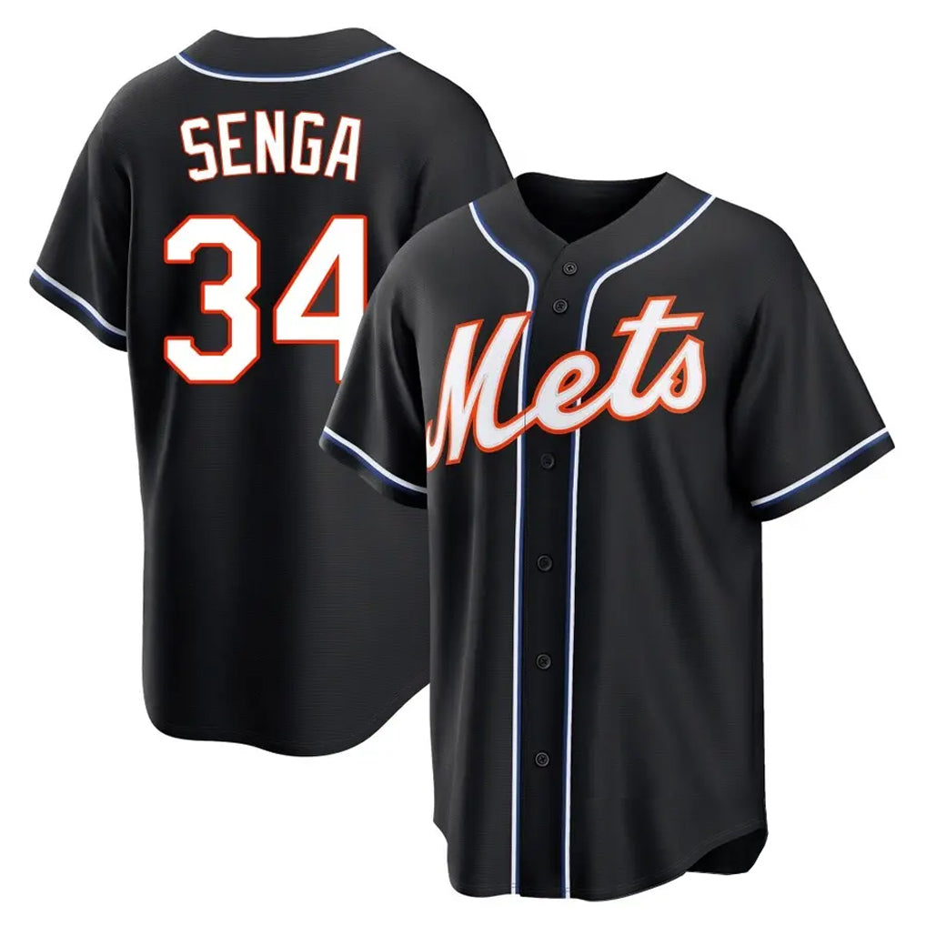 Odoa NY.Mets #34 Kodai Senga Player Black Fashion Out Game Stitched Jerseys