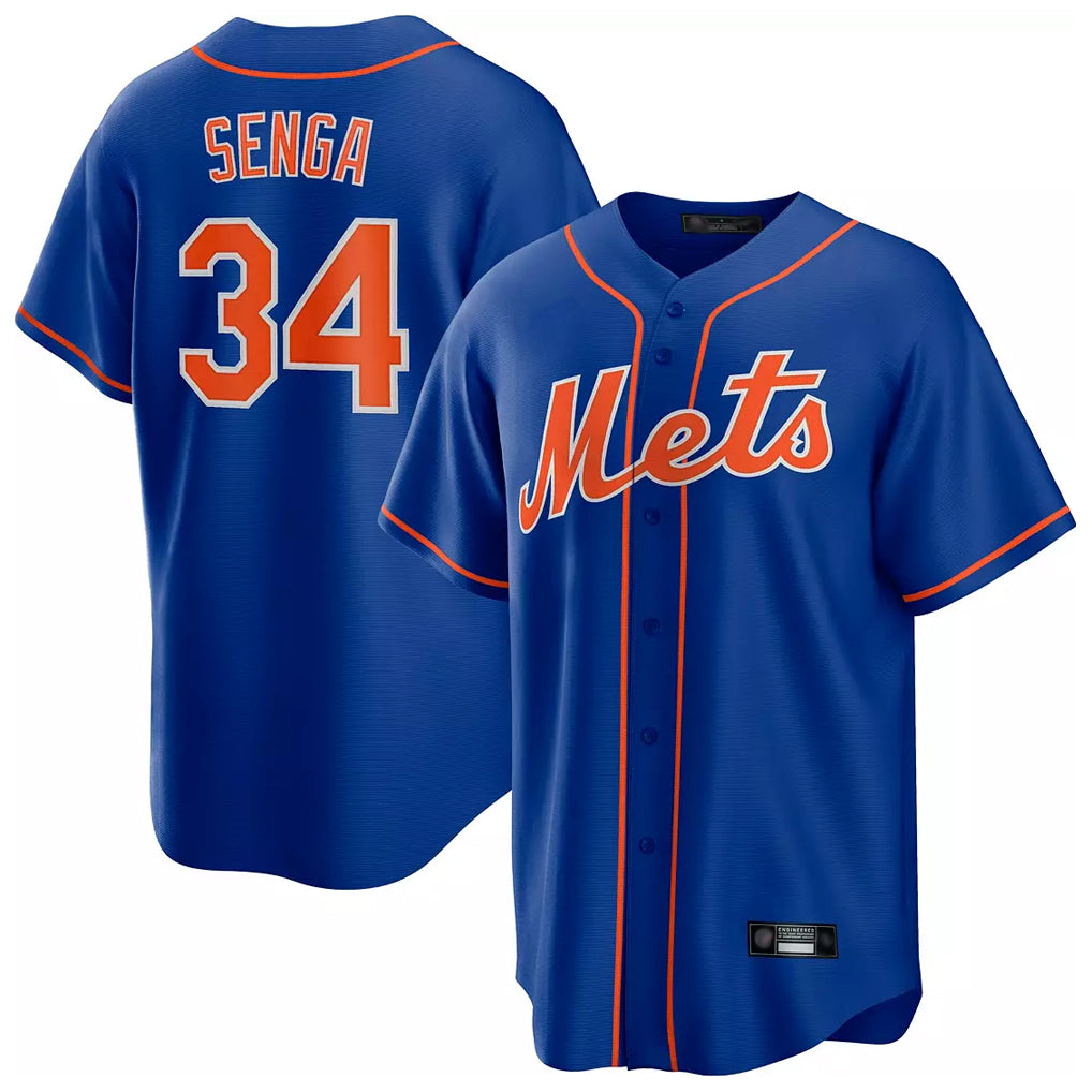 Odoa NY.Mets #34 Kodai Senga Player Royal Home Game Stitched Jerseys