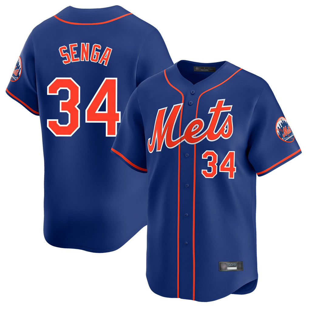 Odoa NY.Mets #34 Kodai Senga Player Royal Home Limited Stitched Jerseys