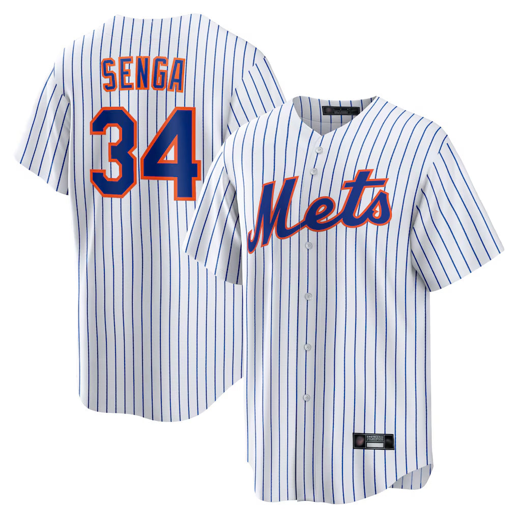 Odoa NY.Mets #34 Kodai Senga Player White Home Replica Stitched Jerseys