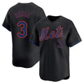 Odoa NY.Mets #3 Carson Benge Player Black Alternate Home Limited Stitched Jerseys