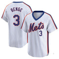 Odoa NY.Mets #3 Carson Benge Player White Cooperstown Collection T-shirt Game Stitched Jerseys