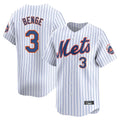 Odoa NY.Mets #3 Carson Benge Player White Home Replica Stitched Jerseys