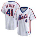 Odoa NY.Mets #41 Tom Seaver Player White Cooperstown Collection T-shirt Game Stitched Jerseys