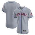 Odoa NY.Mets Blank Player Gray Road Limited Elite Home Stitched Jerseys
