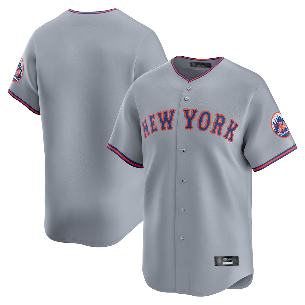 Odoa NY.Mets Blank Player Gray Road Limited Home Stitched Jerseys