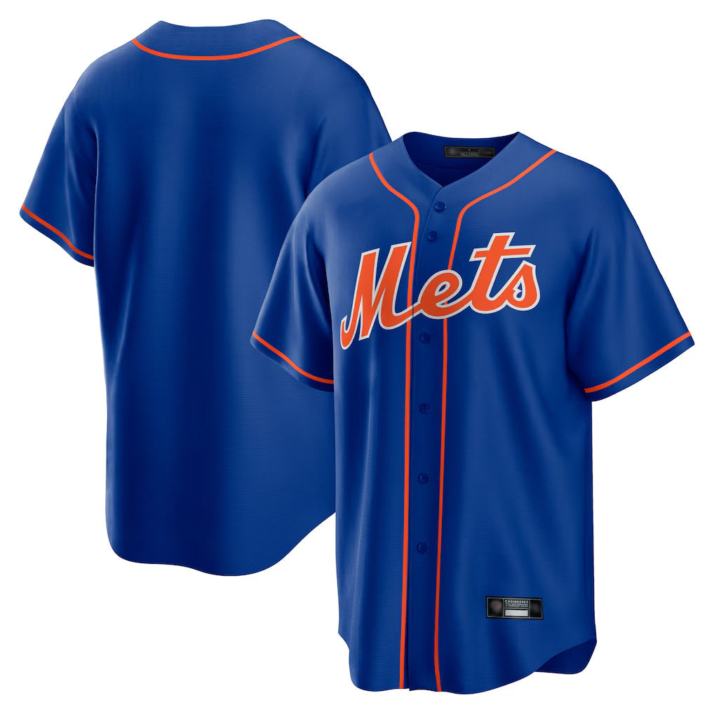 Odoa NY.Mets Blank Player Royal Home Game Stitched Jerseys