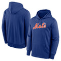 Odoa NY.Mets Blank Player Royal Primary Therma Hoodie Stitched Jerseys