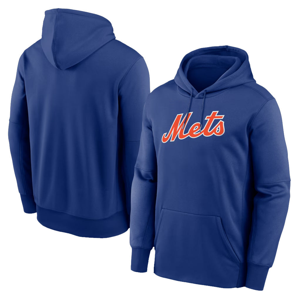 Odoa NY.Mets Blank Player Royal Primary Therma Hoodie Stitched Jerseys