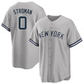 Odoa NY.Yankees #0 Marcus Stroman Player Gray Road Game Stitched Jerseys