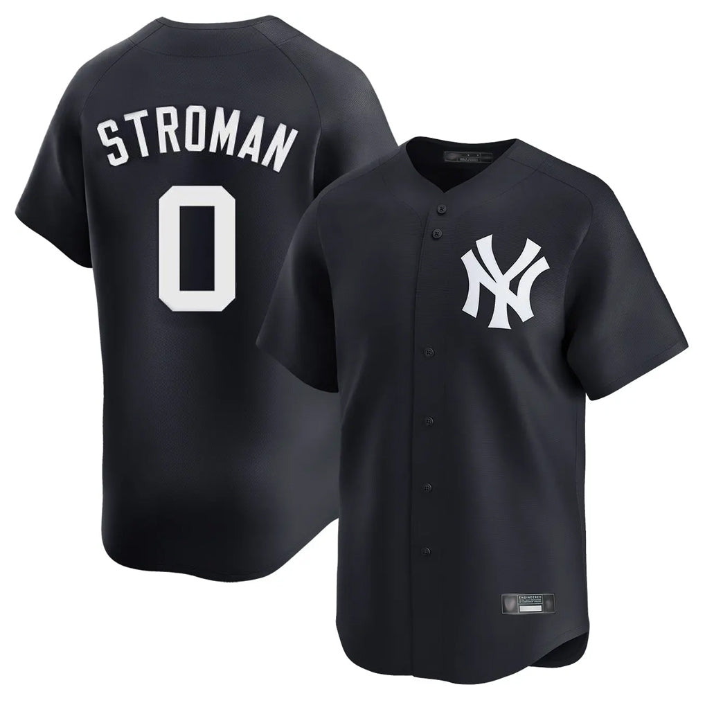 Odoa NY.Yankees #0 Marcus Stroman Player Navy Alternate Limited Home Stitched Jerseys