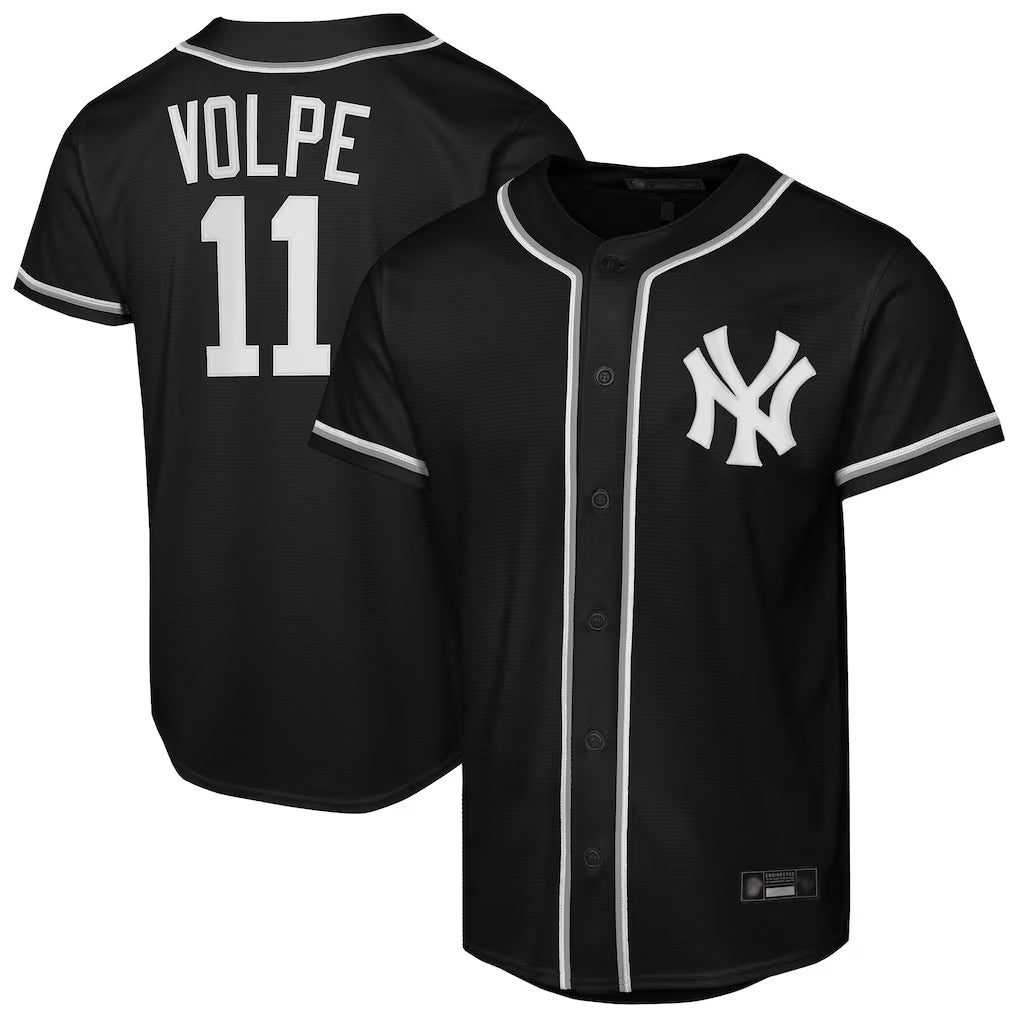 Odoa NY.Yankees #11 Anthony Volpe Player Black Out Game Stitched Jerseys