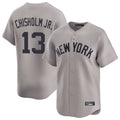 Odoa NY.Yankees #13 Jazz Chisholm Jr Player Gray Limited Home Stitched Jerseys