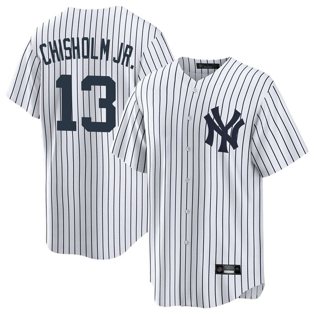 Odoa NY.Yankees #13 Jazz Chisholm Jr Player White Game Home Stitched Jerseys