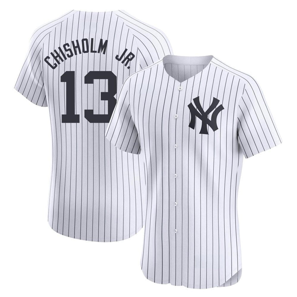 Odoa NY.Yankees #13 Jazz Chisholm Jr Player White Limited Home Stitched Jerseys