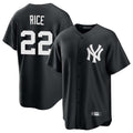 Odoa NY.Yankees #22 Ben Rice Player Black Game Home Stitched Jerseys