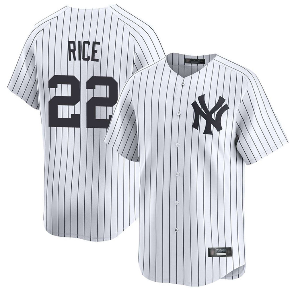 Odoa NY.Yankees #22 Ben Rice Player White Limited Home Stitched Jerseys