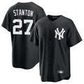 Odoa NY.Yankees #27 Giancarlo Stanton Player Black Game Stitched Jerseys