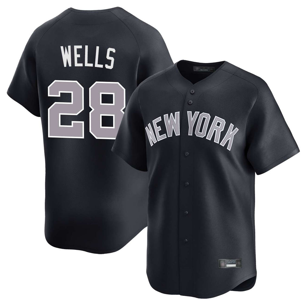 Odoa NY.Yankees #28 Austin Wells Player Navy Limited Home Stitched Jerseys