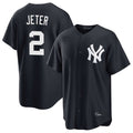 Odoa NY.Yankees #2 Derek Jeter Player Navy Game Stitched Jerseys