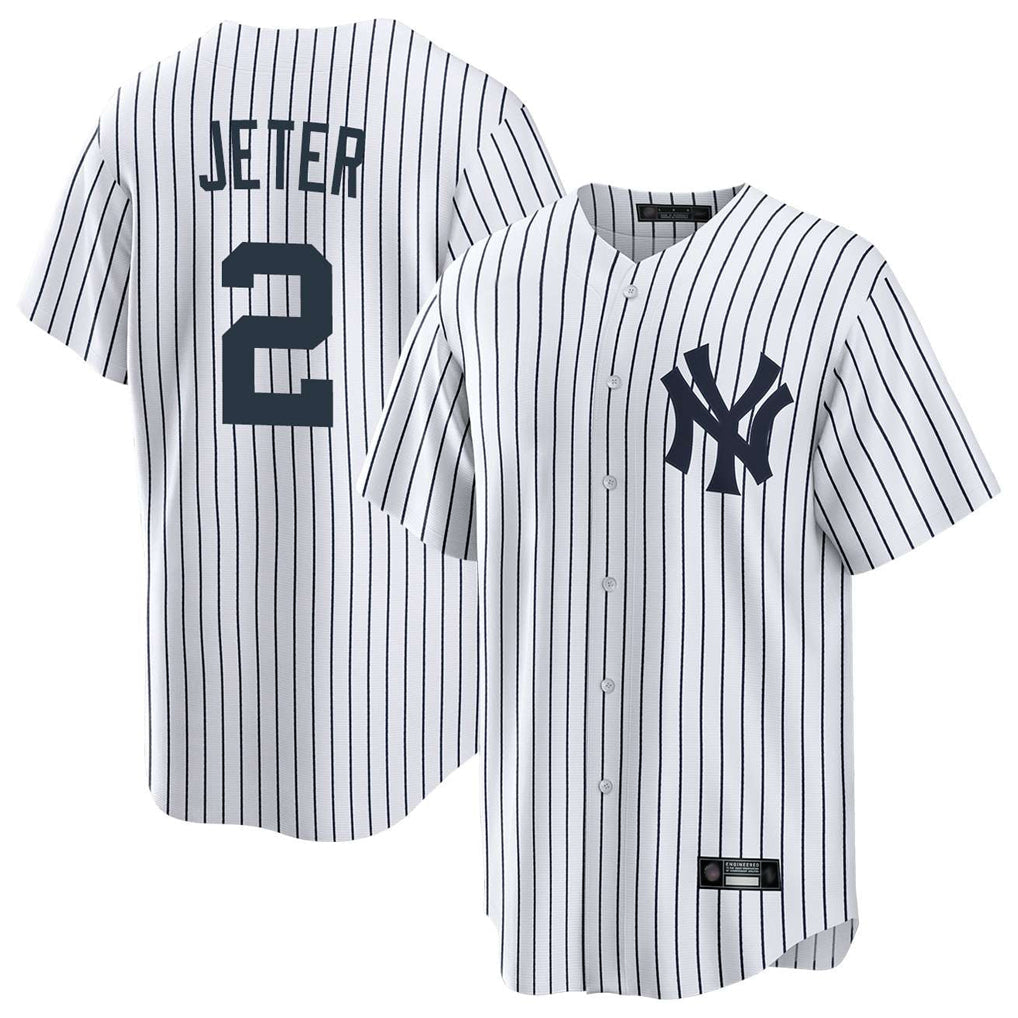 Odoa NY.Yankees #2 Derek Jeter Player White Game Home Stitched Jerseys