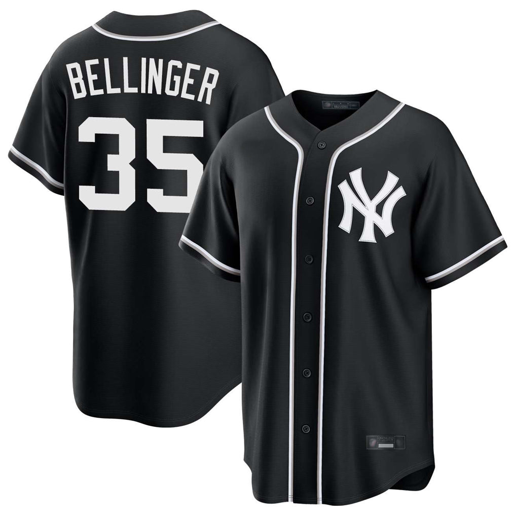 Odoa NY.Yankees #35 Cody Bellinger Player Black Out Game Stitched Jerseys