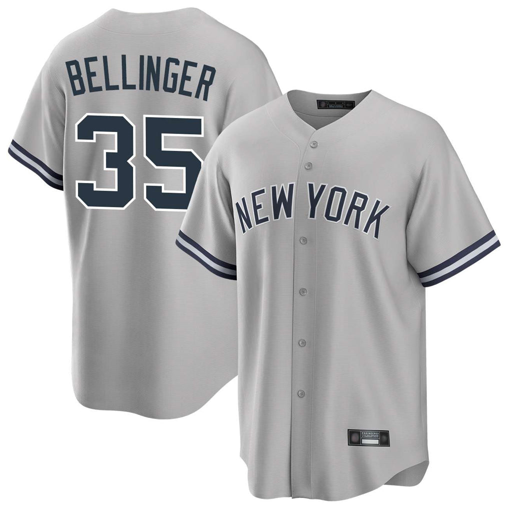 Odoa NY.Yankees #35 Cody Bellinger Player Gray Road Game Stitched Jerseys