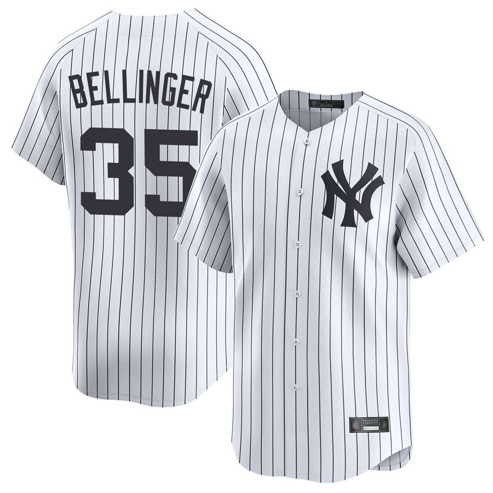 Odoa NY.Yankees #35 Cody Bellinger Player White Limited Home Stitched Jerseys