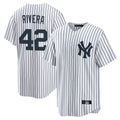 Odoa NY.Yankees #42 Mariano Rivera Player White Game Home Stitched Jerseys