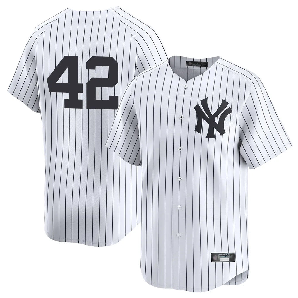 Odoa NY.Yankees #42 Mariano Rivera Player White Limited Stitched Jerseys