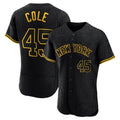 Odoa NY.Yankees #45 Gerrit Cole Player Black Snake Skin City Limited ELite Home Stitched Jerseys