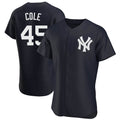 Odoa NY.Yankees #45 Gerrit Cole Player Navy Limited Elite Home Stitched Jerseys