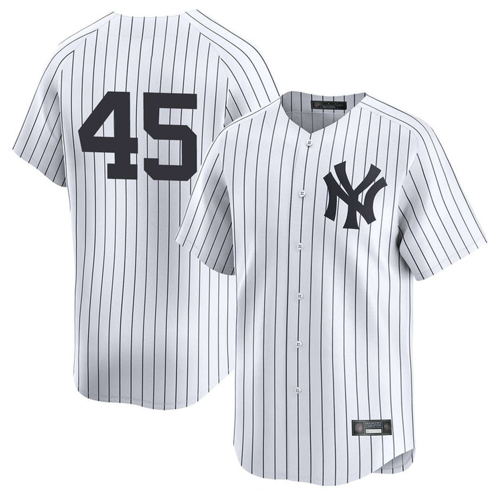Odoa NY.Yankees #45 Gerrit Cole Player White Limited Home Stitched Jerseys