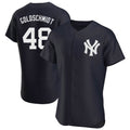Odoa NY.Yankees #48 Paul Goldschmidt Player Navy Limited Elite Home Stitched Jerseys