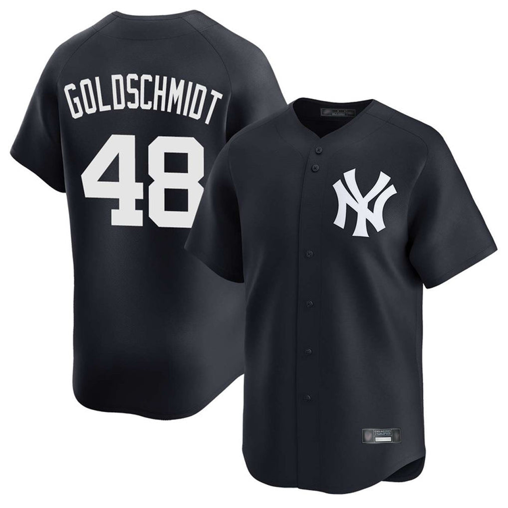 Odoa NY.Yankees #48 Paul Goldschmidt Player Navy Limited Stitched Jerseys