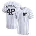 Odoa NY.Yankees #48 Paul Goldschmidt Player White Limited Elite Home Stitched Jerseys