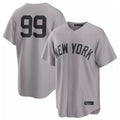 Odoa NY.Yankees #99 Aaron Judge Player Gray Game Home Stitched Jerseys