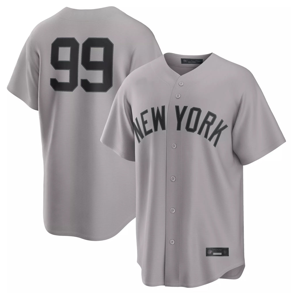 Odoa NY.Yankees #99 Aaron Judge Player Gray Game Home Stitched Jerseys