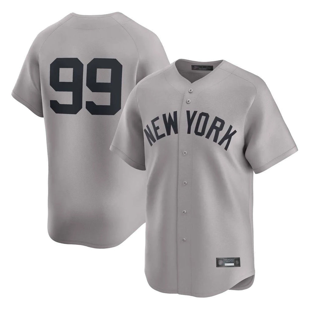 Odoa NY.Yankees #99 Aaron Judge Player Gray Limited Home Stitched Jerseys
