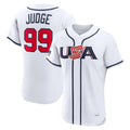Odoa NY.Yankees #99 Aaron Judge Player White USA 2026 World Classic Home Limited Elite Stitched Jerseys