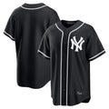 Odoa NY.Yankees Blank Player Black Out Game Home Stitched Jerseys
