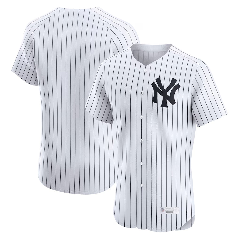 Odoa NY.Yankees Blank Player White Limited Elite Home Stitched Jerseys