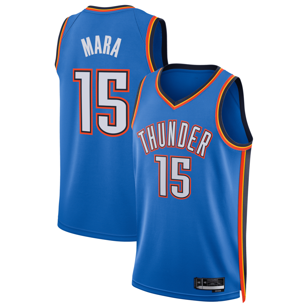 Odoa OC.Thunder #15 Aday Mara Blue Swingman Stitched Jerseys- Icon Edition