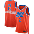 Odoa OC.Thunder #2 Shai Gilgeous-Alexander Orange Swingman Stitched Jerseys - Statement Edition