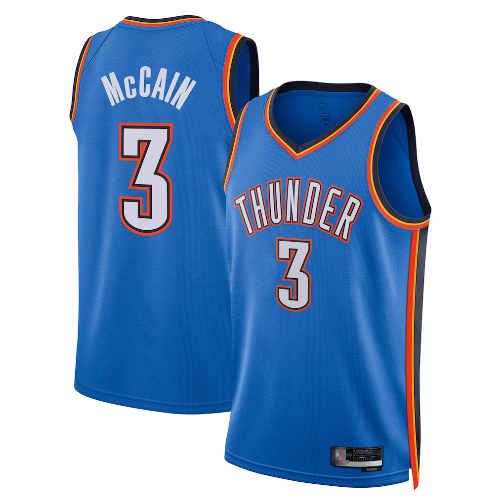 Odoa OC.Thunder #3 Jalen Williams Blue Swingman Stitched Jerseys - Icon Edition