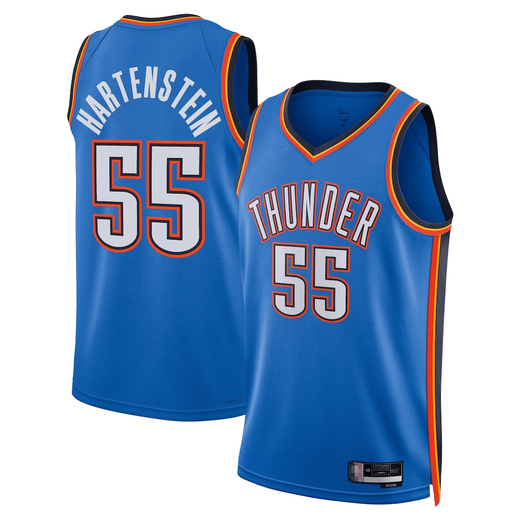 Odoa OC.Thunder #55 Isaiah Hartenstein Blue Swingman Player Stitched Jerseys - Icon Edition