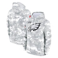 Odoa P.Eagles Arctic Camo Salute to Service Pullover Hoodies Limited Game Blank Player Stitched Jerseys