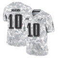 Odoa P.Eagles #10 Braden Mann Player Arctic Camo Salute to Service Limited Game Stitched Jerseys