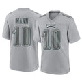 Odoa P.Eagles #10 Braden Mann Player Gray Atmosphere Fashion Home Game Stitched Jerseys